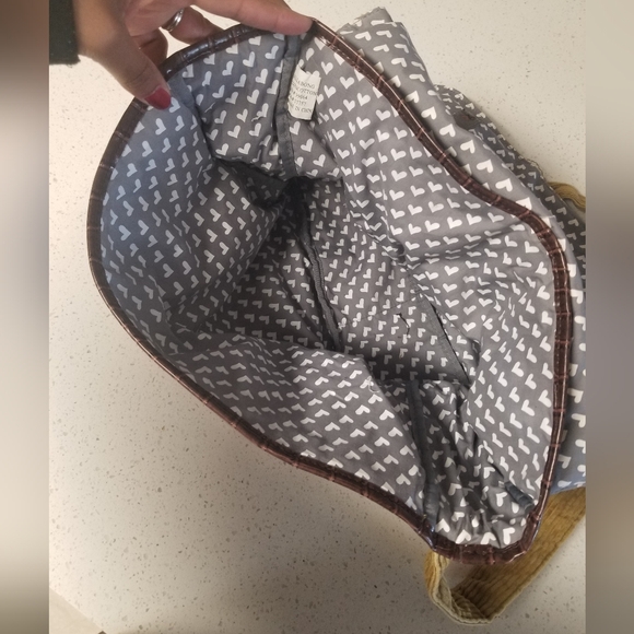 Y2K Billabong Courderoy Messenger Bag Tan/Kakhi Damaged Read Description - Picture 13 of 13